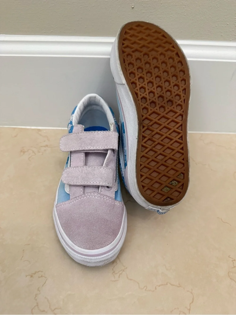 Vans Frozen Kids Velcro Sneakers size 1